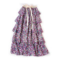 Dresses women printing flower chiffon skirt casual dresses